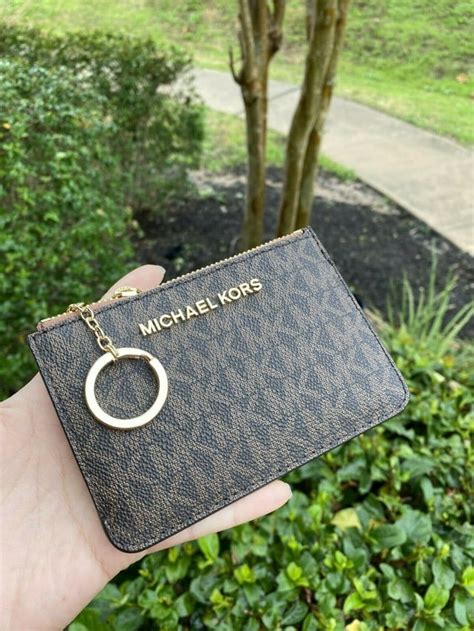 michael kors keychain bag|Michael Kors wallet gift set.